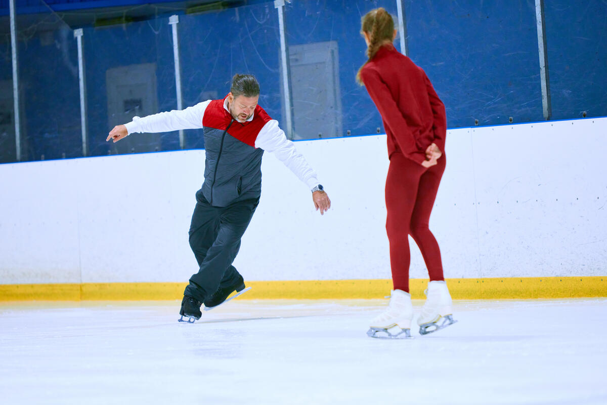 Figure skating lesson